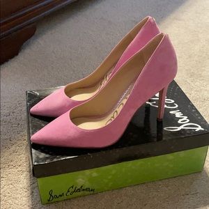 Sam Edelman Pink Suede Pumps